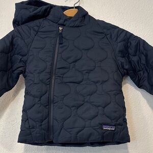 Patagonia Kids Dark Blue Quilted Puffer Jacket